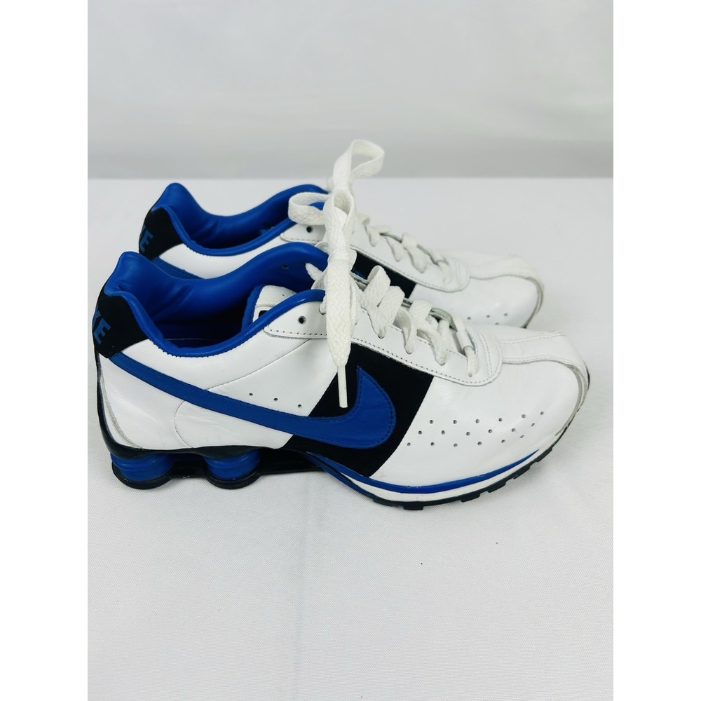 Nike Shox Women's 8 White Royal Blue